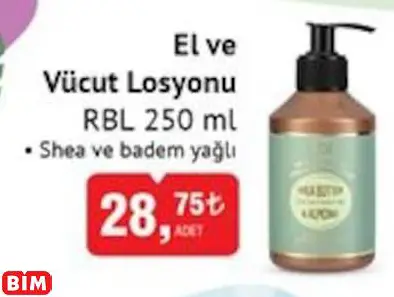 RBL EL VE VÜCUT LOSYONU RBL EL VE VÜCUT LOSYONU